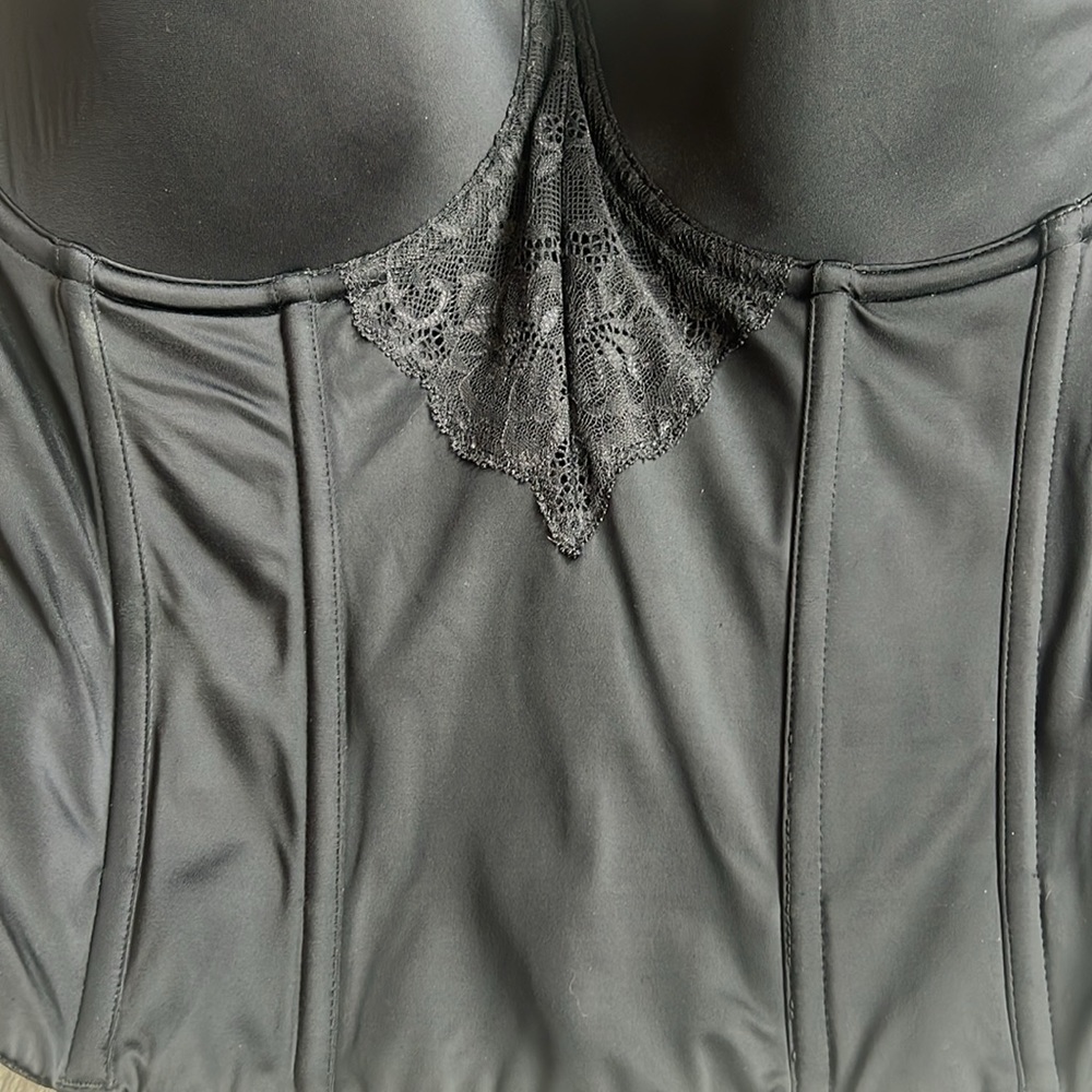 Maidenform Black Lace Detail Bustier